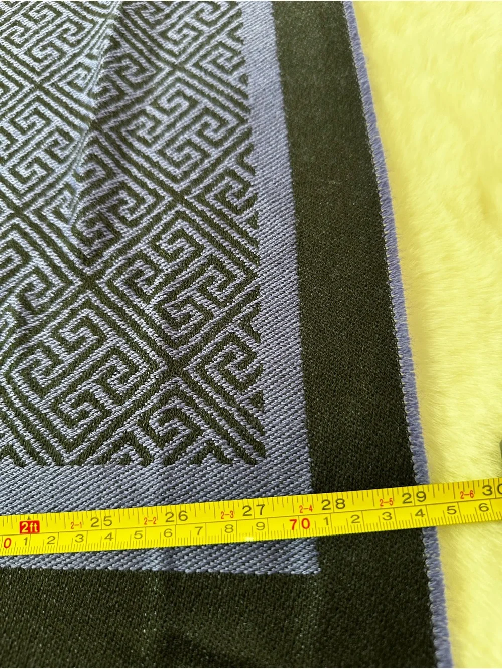 Versace purple& Black Medusa Jacquard Fringe Wrap